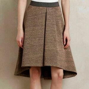 HD in Paris | Metallic Bronze High-Low Asymmetrical Skirt
